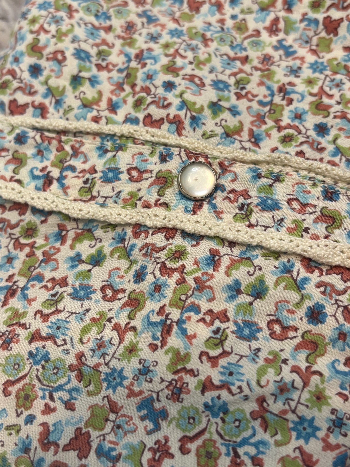 FLORAL PEARL SNAP TANK