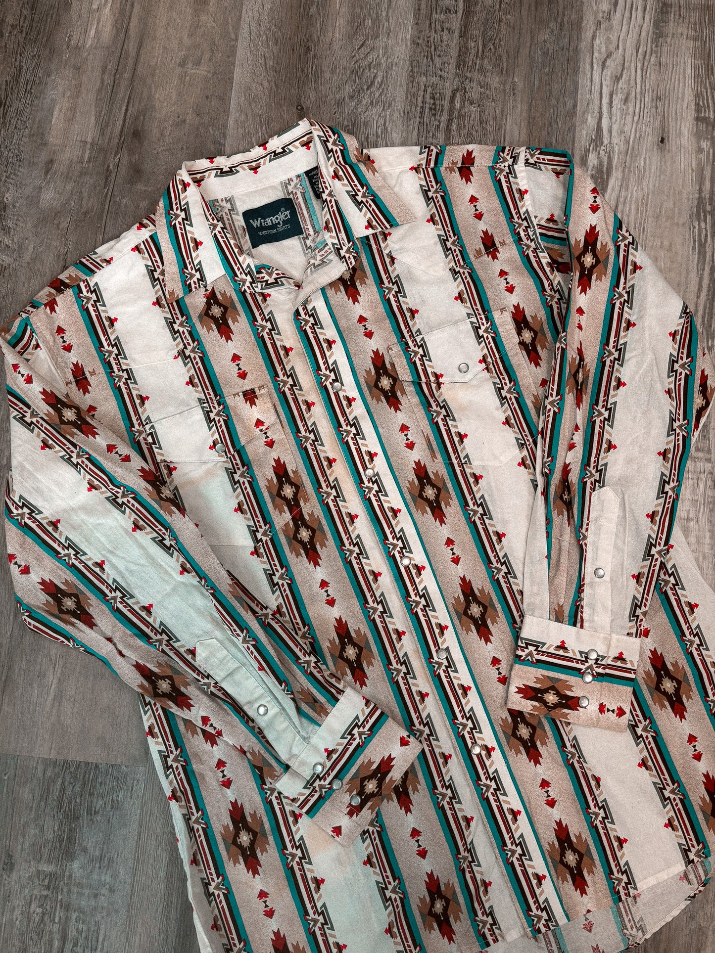 AZTEC WRANGLER PEARL SNAP *VINTAGE*