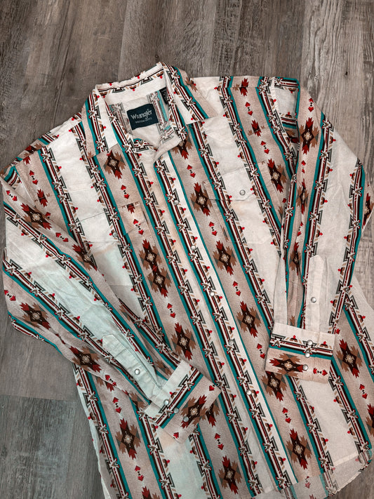 AZTEC WRANGLER PEARL SNAP *VINTAGE*