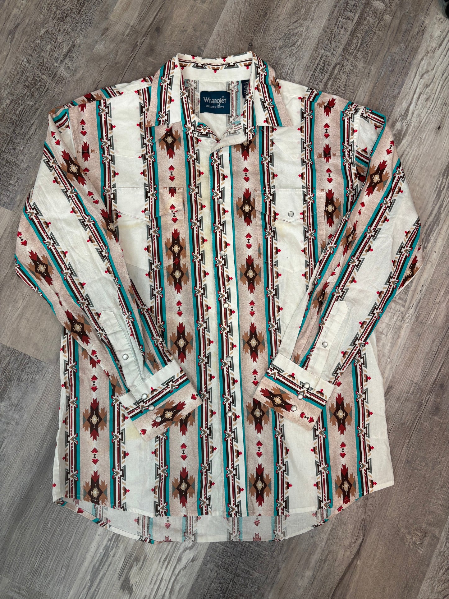 AZTEC WRANGLER PEARL SNAP *VINTAGE*