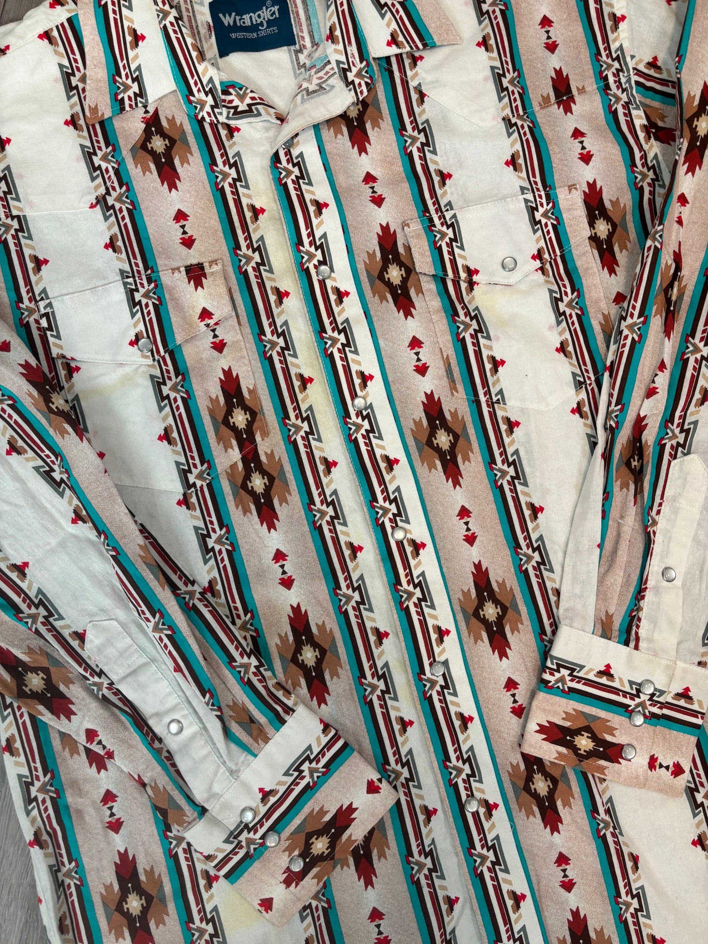 AZTEC WRANGLER PEARL SNAP *VINTAGE*