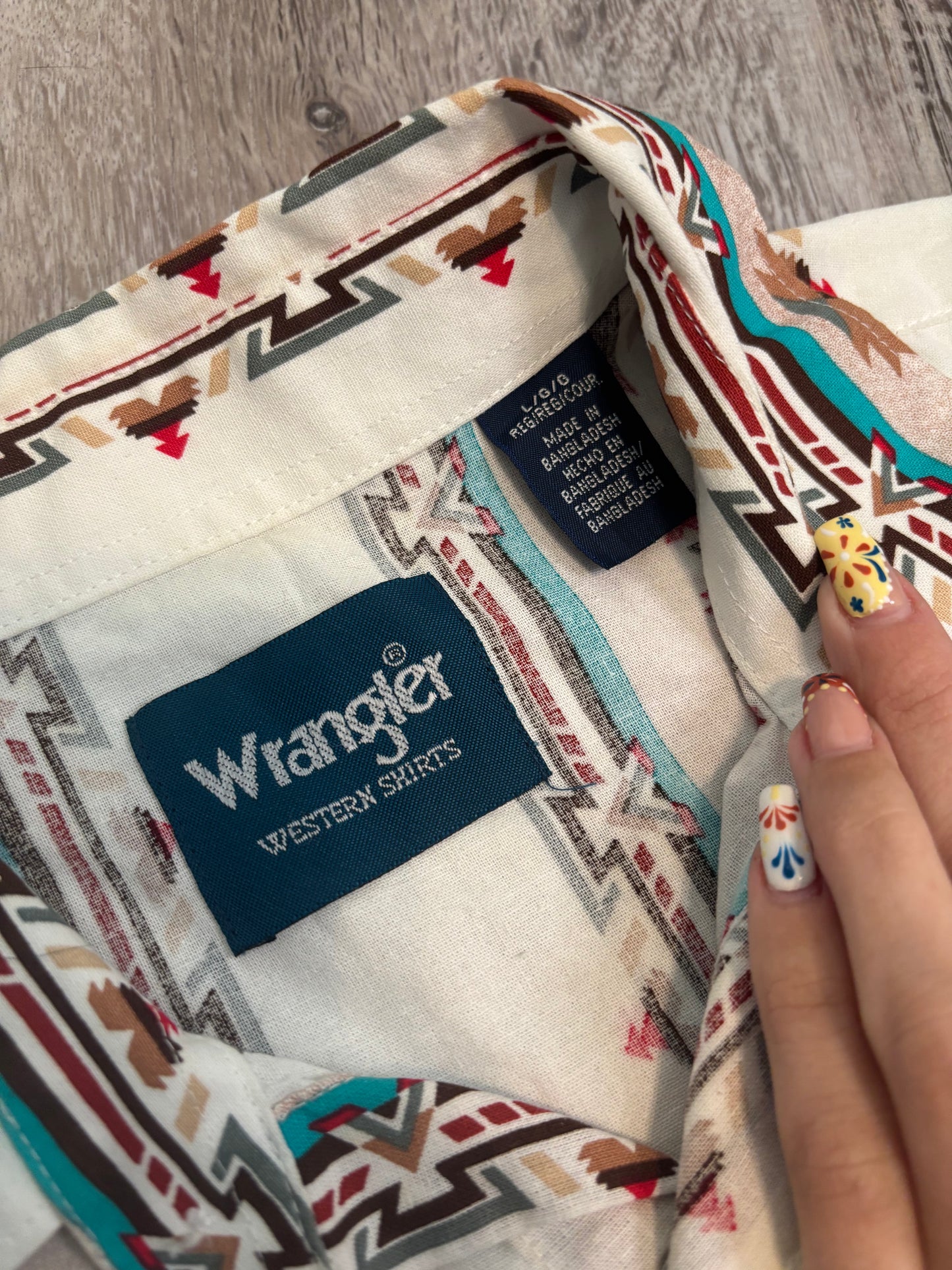 AZTEC WRANGLER PEARL SNAP *VINTAGE*