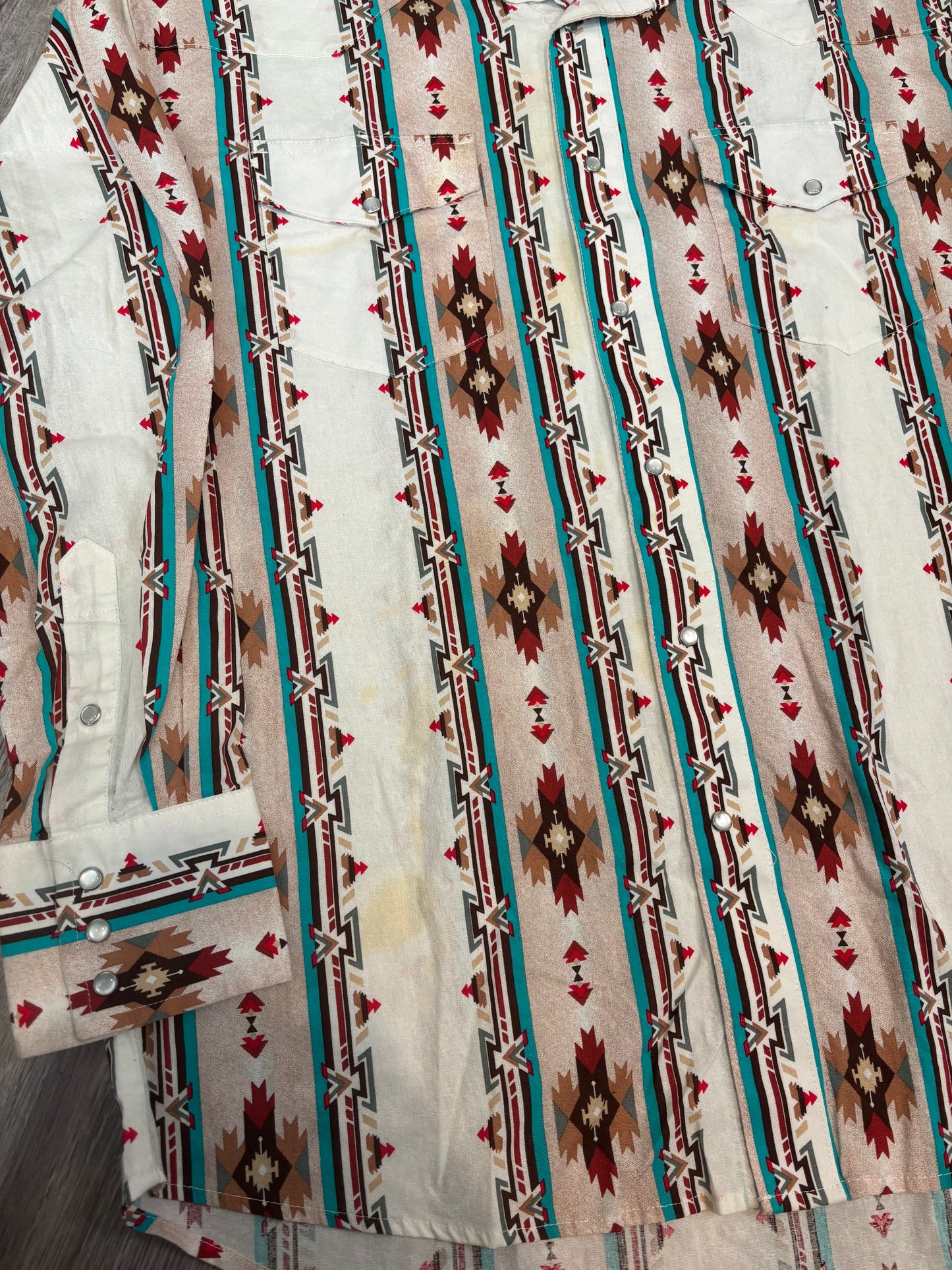 AZTEC WRANGLER PEARL SNAP *VINTAGE*