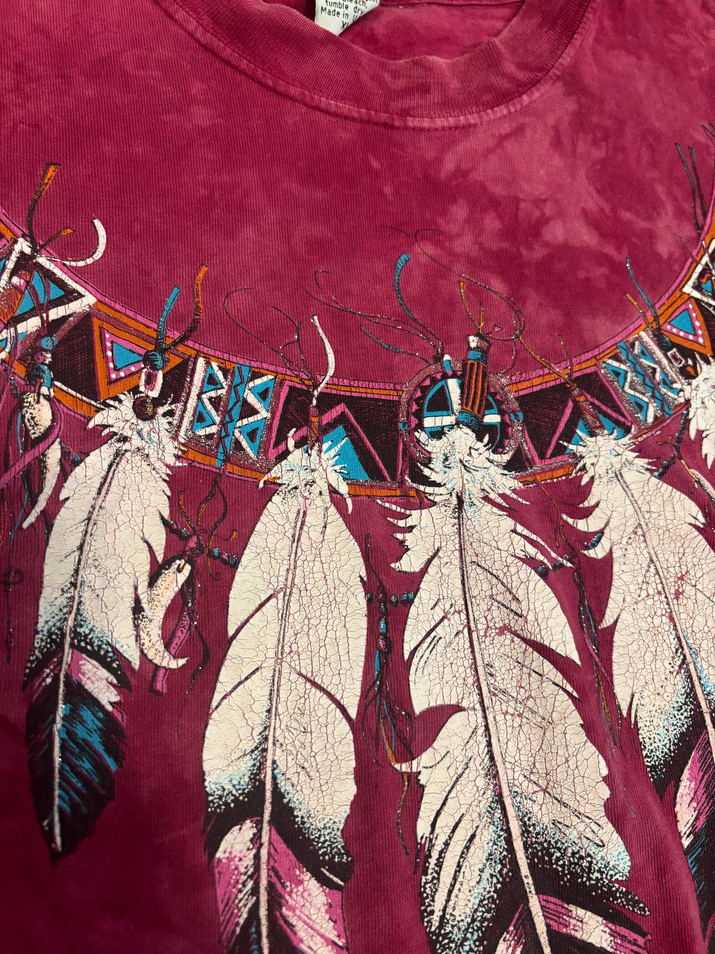 SINGLE STITCH FEATHERS TEE *VINTAGE*