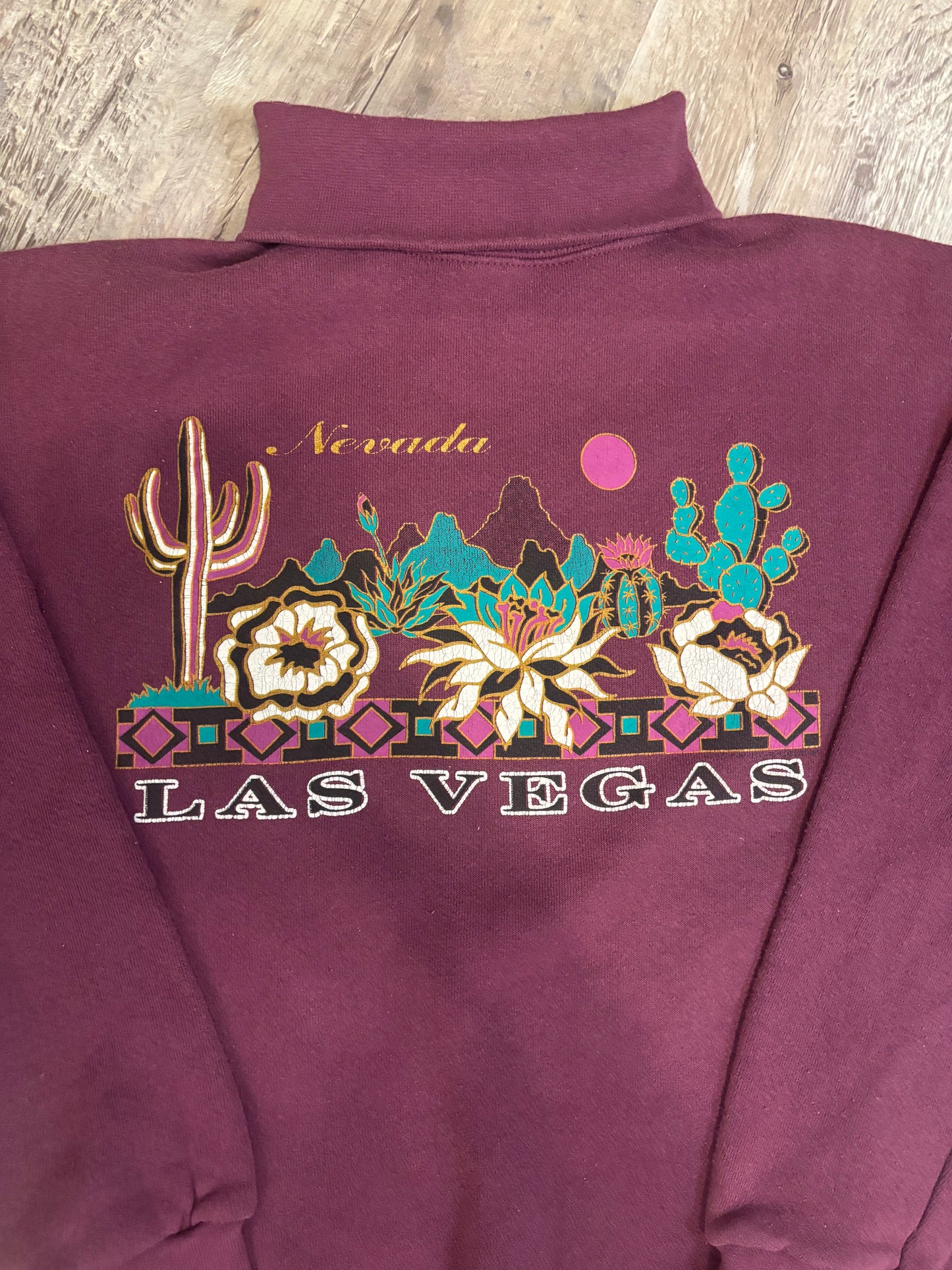 LAS VEGAS COLLARED SWEATSHIRT *VINTAGE*