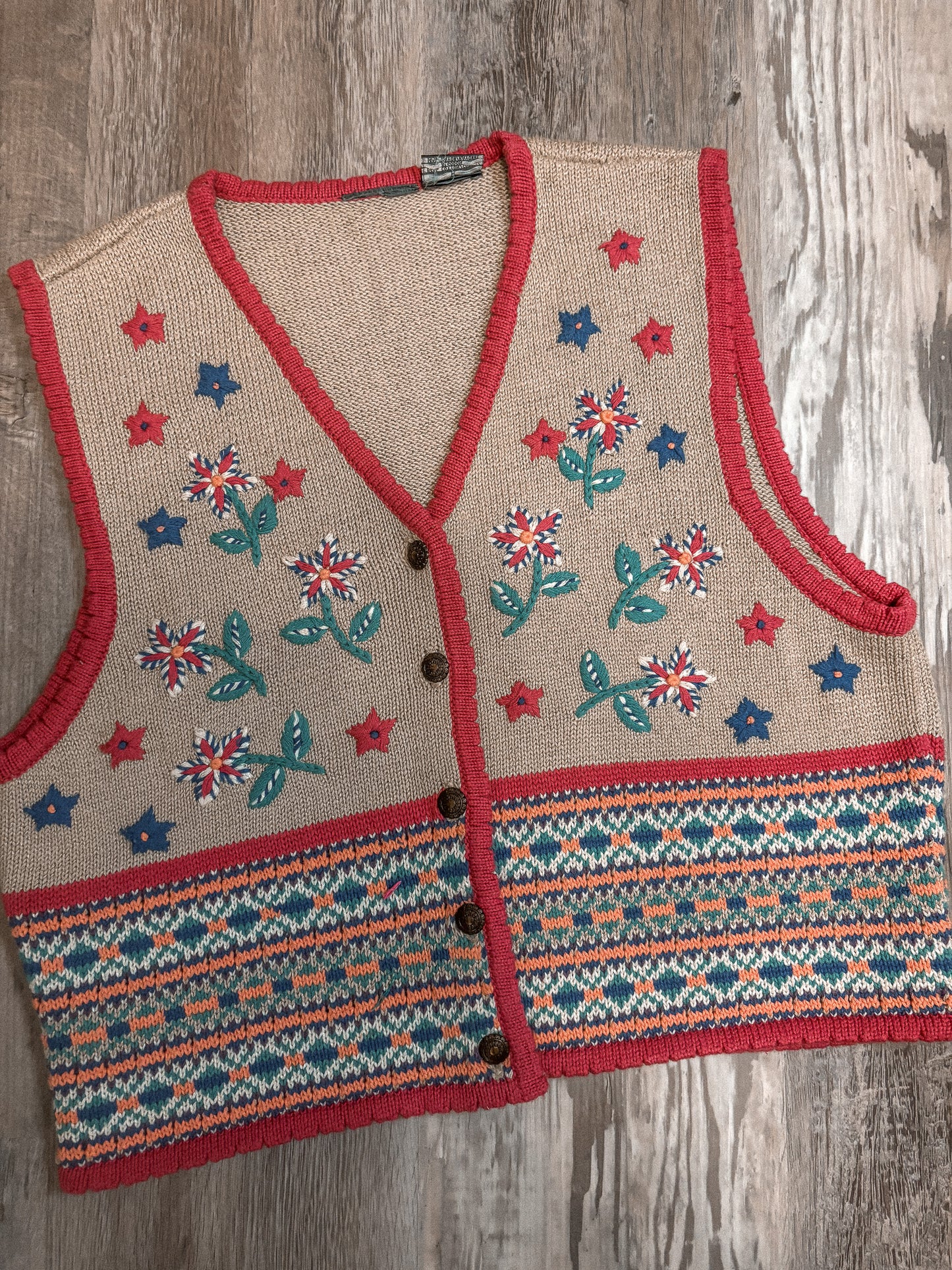 FLORAL GRANNY VEST