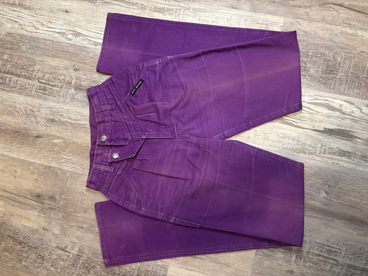 23" PURPLE ROCKIES BAREBACK JEANS *VINTAGE*
