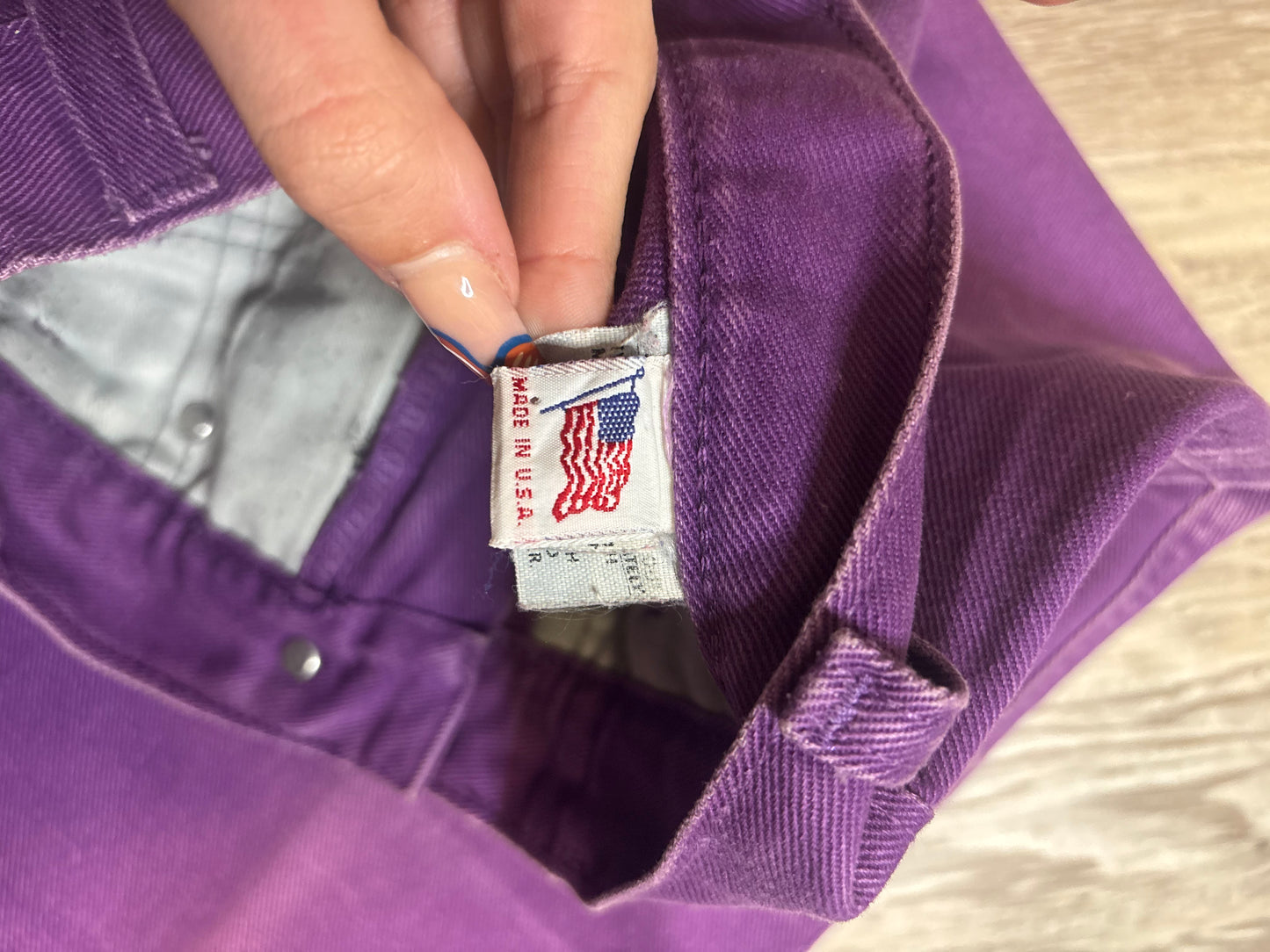 23" PURPLE ROCKIES BAREBACK JEANS *VINTAGE*