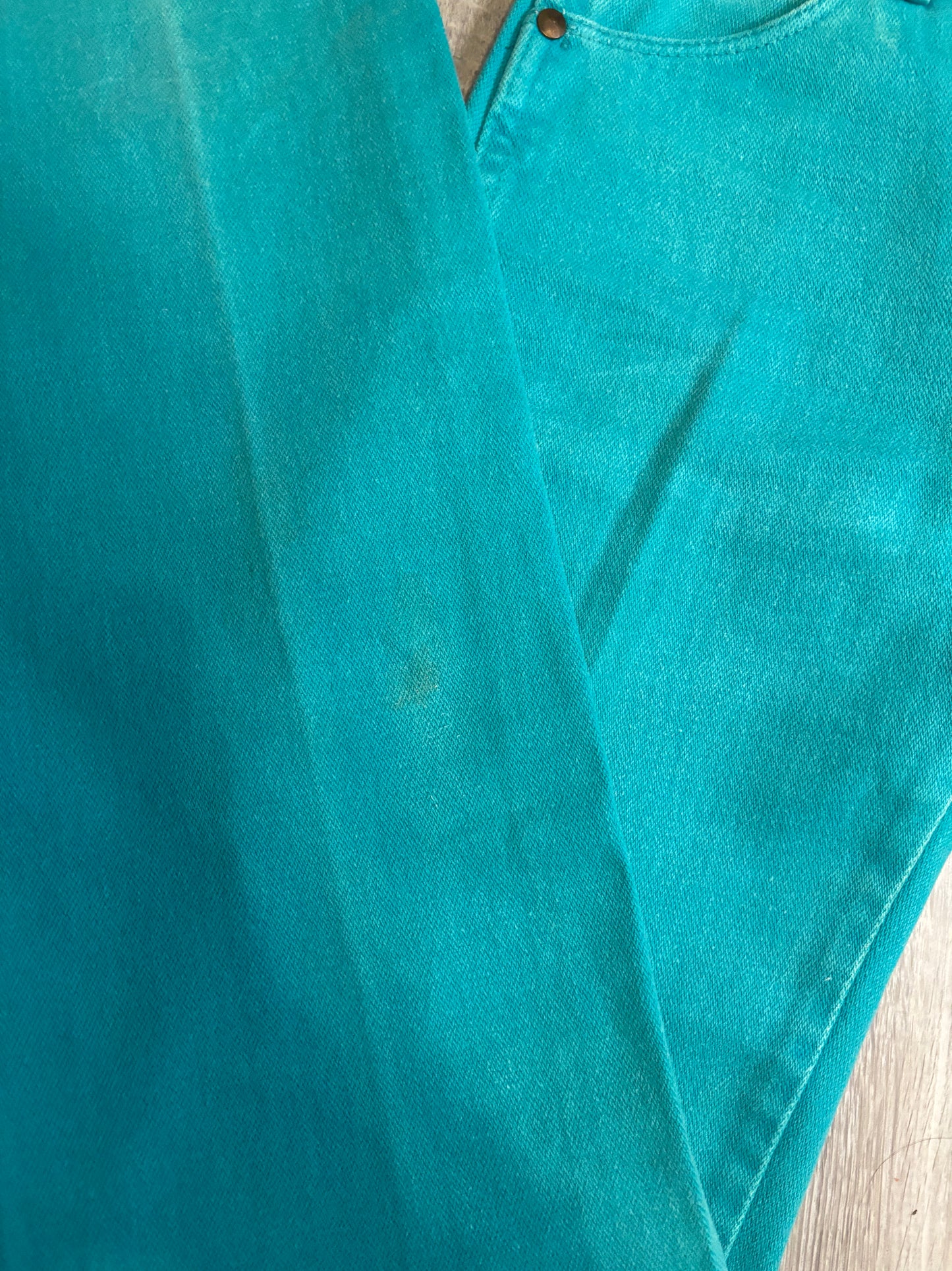 23" TURQUOISE WRANGLER JEANS *VINTAGE*