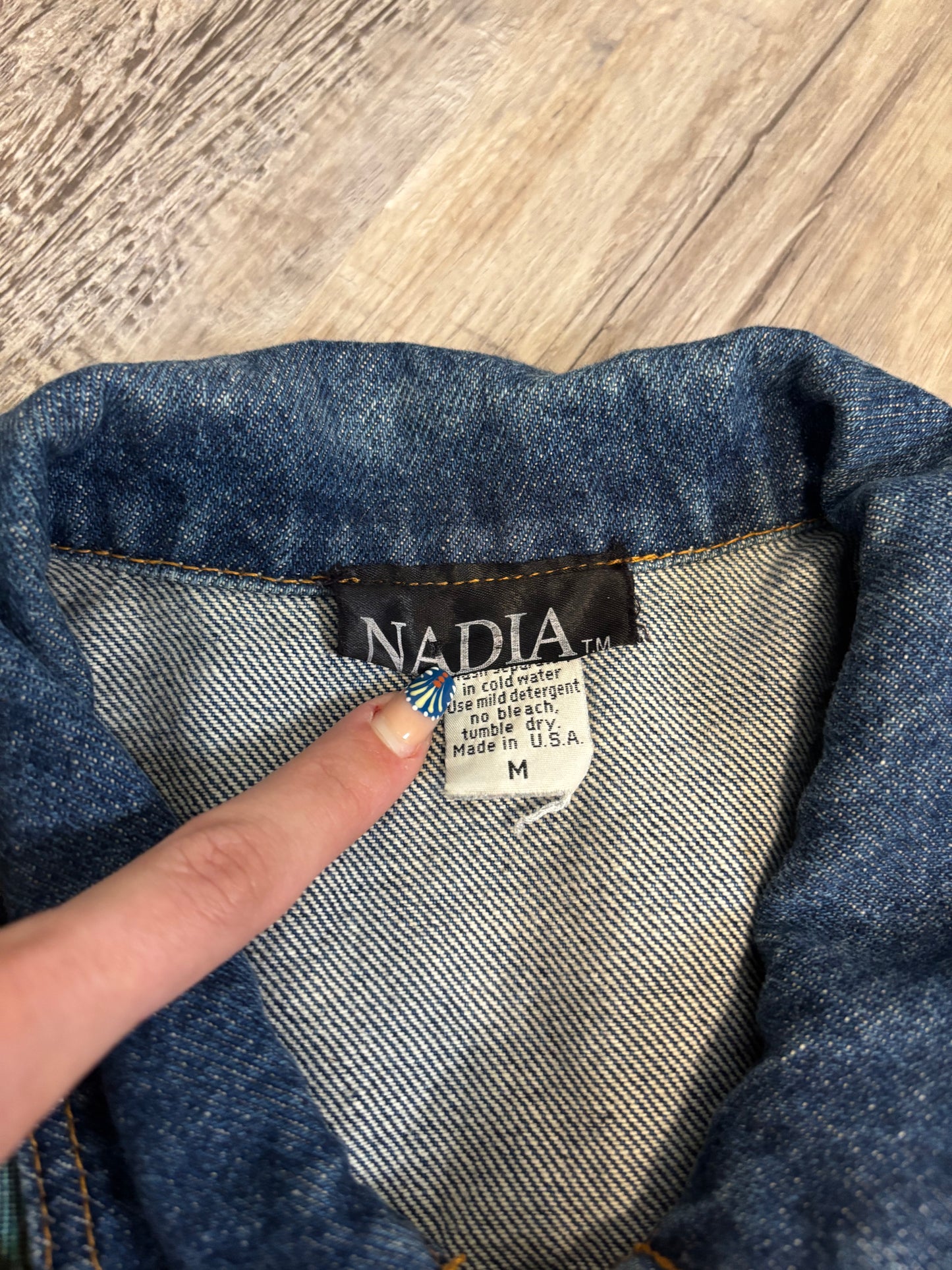 GHOST TOWN TAPESTRY NADIA DENIM JACKET *VINTAGE*