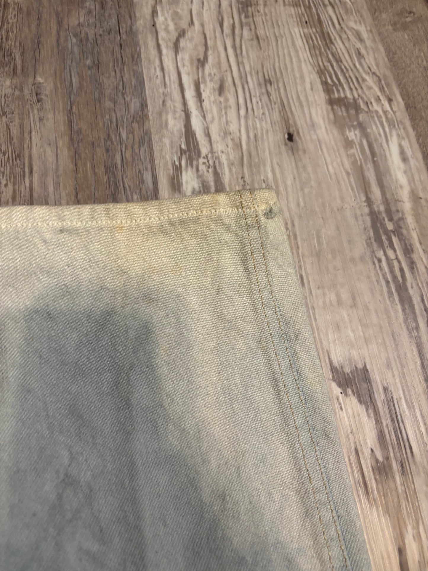 24" BAR NONE BAREBACK DENIM BLEACHED DISTRESSED JEANS *VINTAGE*