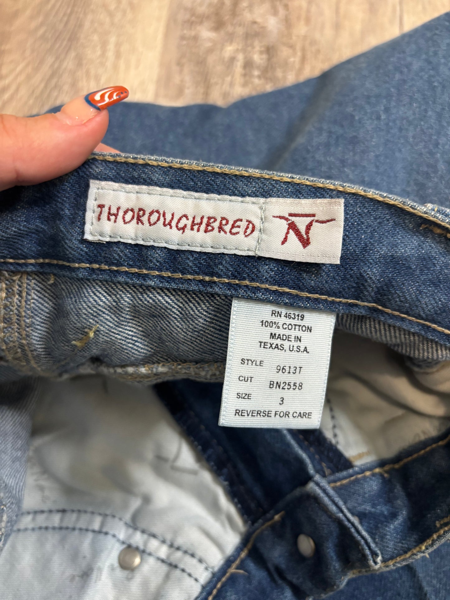 24" BAR NONE BAREBACK DENIM BLEACHED DISTRESSED JEANS *VINTAGE*