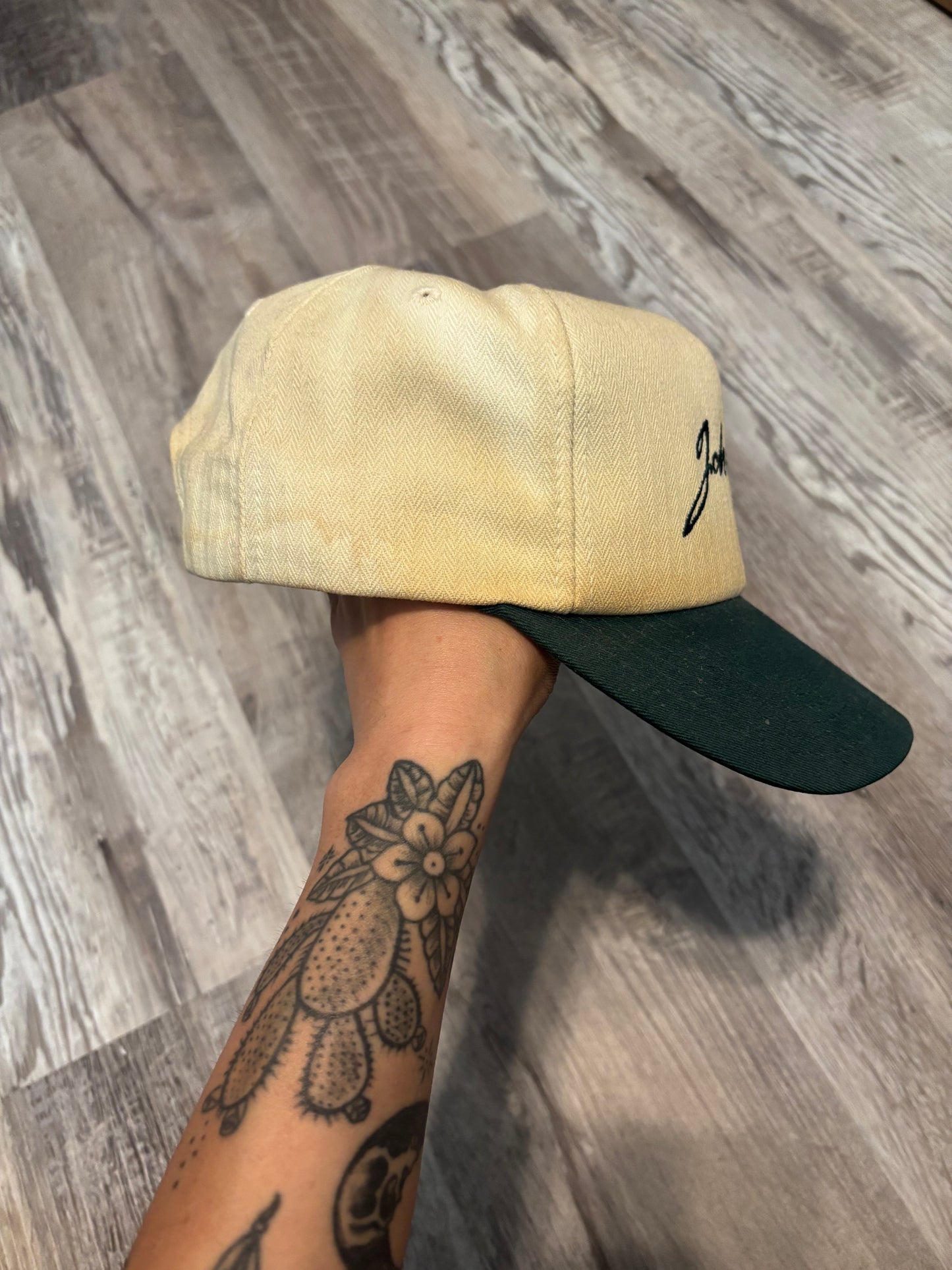 JOHN DEERE TRUCKER SNAPBACK HAT *VINTAGE*