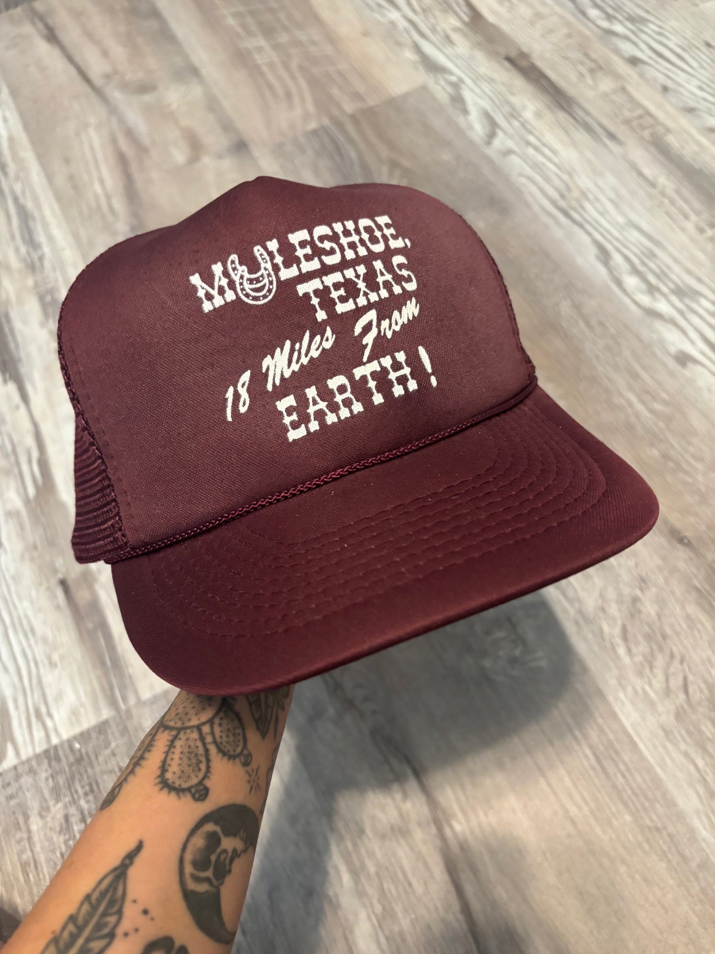 MULESHOE TX TRUCKER SNAPBACK HAT *VINTAGE*