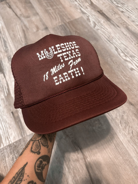 MULESHOE TX TRUCKER SNAPBACK HAT *VINTAGE*