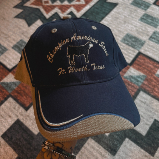 FT.WORTH TX GRAND CHAMPION AMERICAN STEER HAT *VINTAGE*