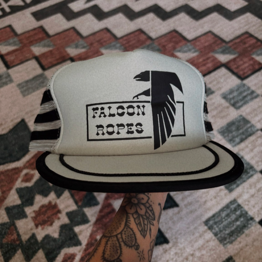 FALCON ROPES TRUCKER SNAPBACK HAT *VINTAGE*