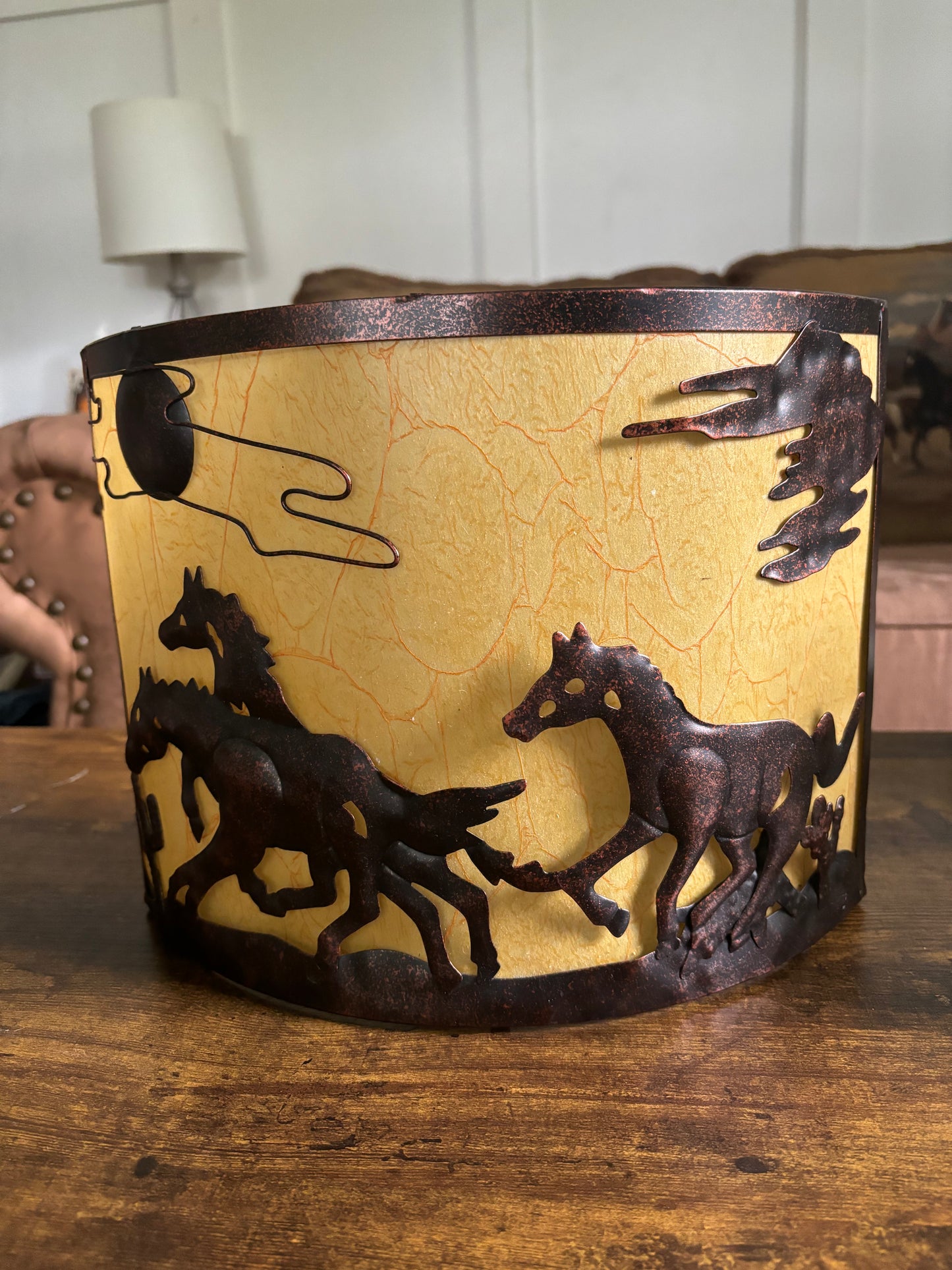 WESTERN RIDER WALL LAMP *VINTAGE*